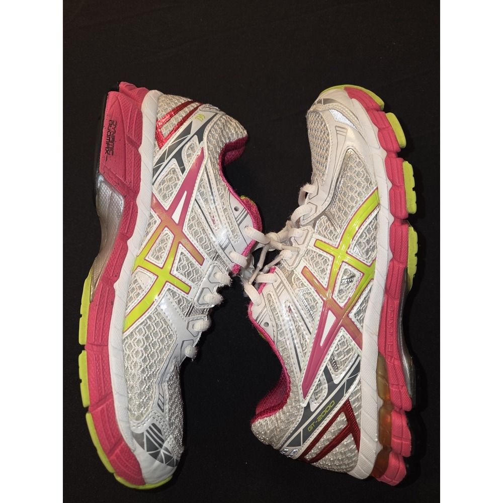 Asics GT-2000 Womens 8 Shoes White Running Sneaker‎ 1012B506 Gym Athletic